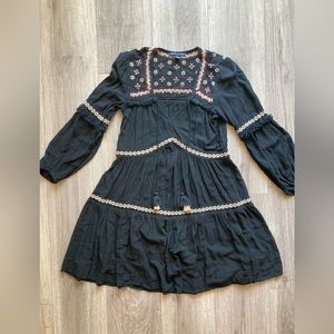 Black American Eagle Boho dress. Size Xsmall